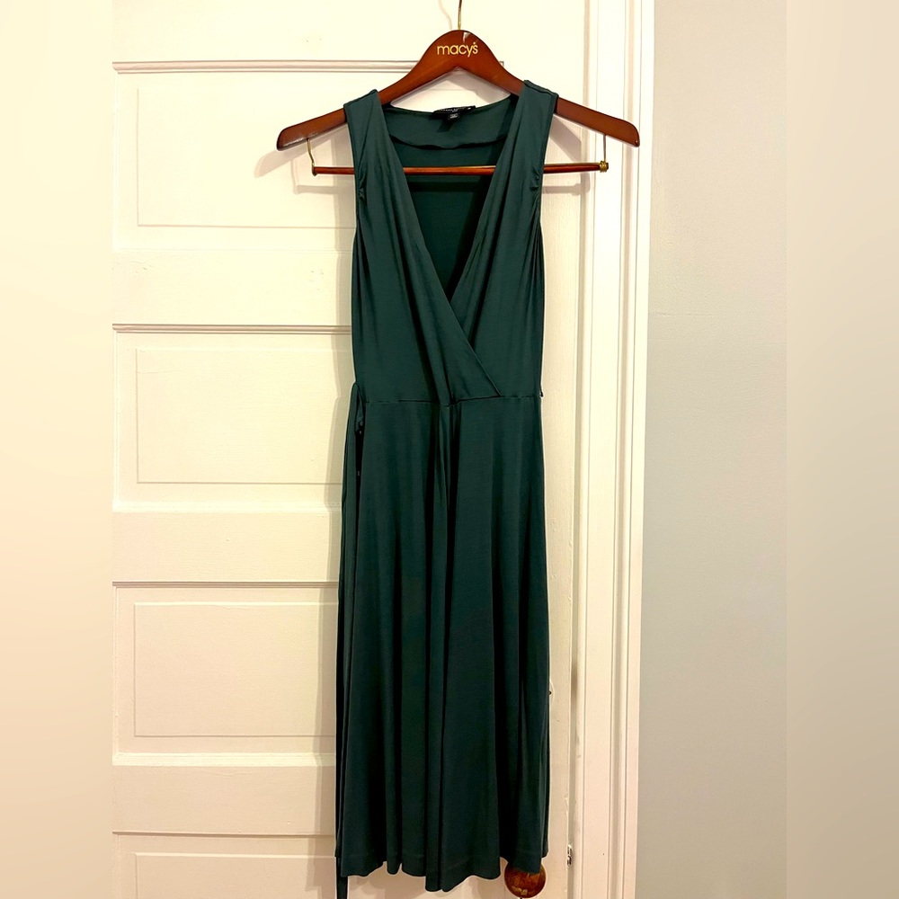 Banana Republic Green Silk Dress